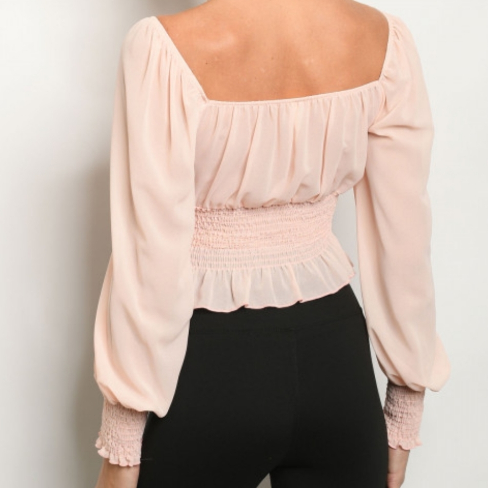 CHIC DOLLZ Blouse Top - Blush - Picture 6 of 6